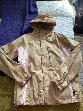 Burton Tan and Light Pink Hooded Jacket